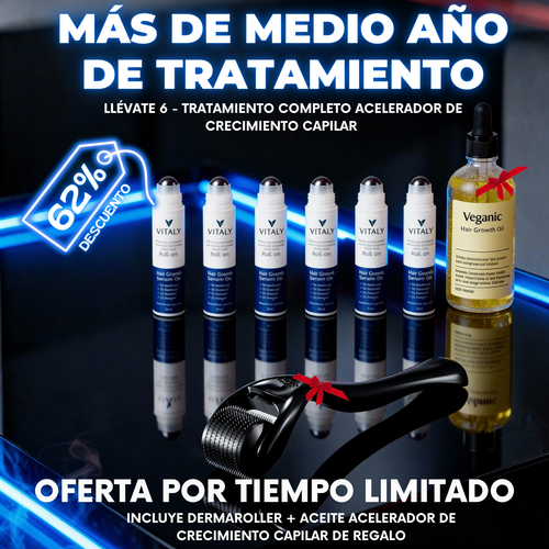 Roll-On Capilar para Frenar la Caída y Estimular el Crecimiento, activando folículos dormidos